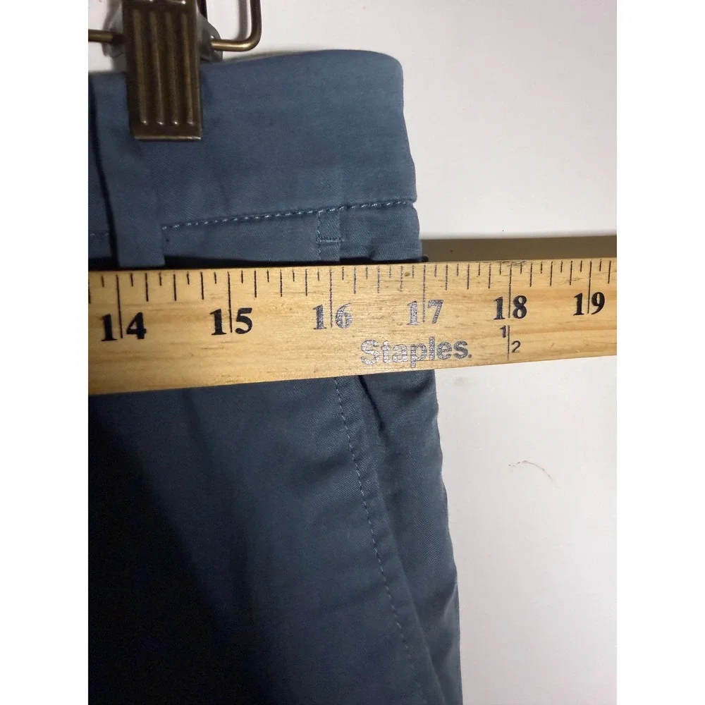 Birddogs Mens Khaki Pants Slate Blue Gray Stretch Chino 32x32 Slim Fit Casual